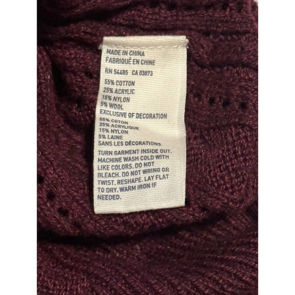 American Eagle Outfitters Maroon Sweater Size XS - Picture 4 of 6